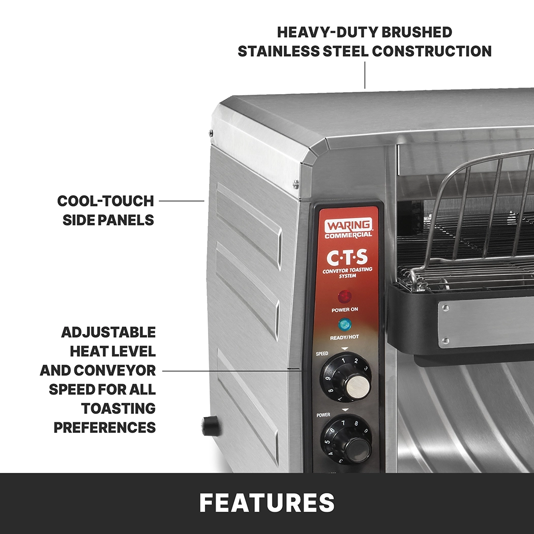 Conveyor Toaster with Power Control and Belt Speed Control, 208 Volt